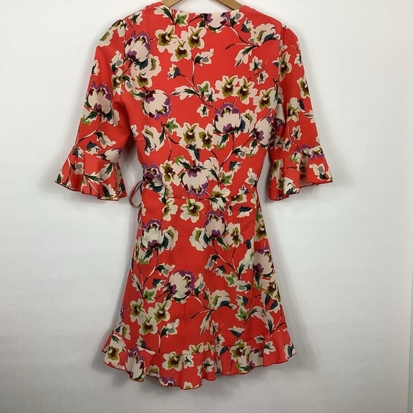 Zara Floral Wrap Romper Size XS - Picture 6 of 9